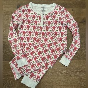 Roller Rabbit - Pink Monkey Pajama Set.